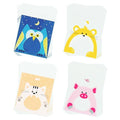 Jagrove 100PCS Cellophane Bags 4X4.5 Inch Clear Self Sealing Goodie Candy Cookie Snack Treat Bags for Party Supplies Bakery - color: Animal Print A, size: 100 Count (Pack of 1)