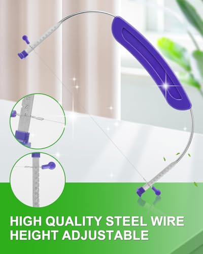 Adjustable 2-wire Cake Slicer Leveler Small Cake Cutter Slicer - color: Purple 2-Wire