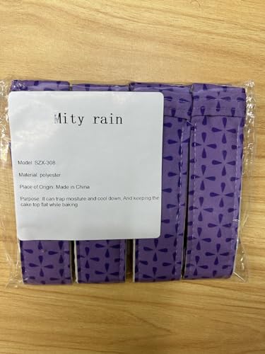 Mity rain 4-Piece Cake Pan Dampen Strips - color: 4PCS