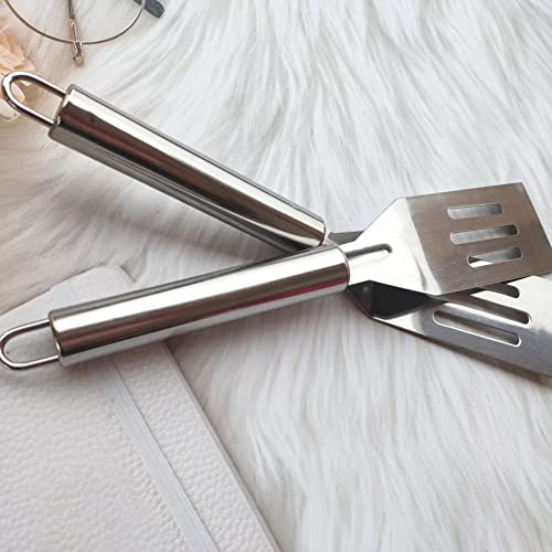 Mini Serving Spatula with Comfortable Handle, 9.8 Inch Stainless Steel Mini Brownie Serving Spatula for Fried Eggs, Cakes, Frying Pan Cookie, Serving Desserts (2 Pack)
