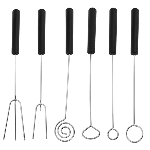 Chocolate Dipping Tools, Candy Dipping Forks & Spoons Set, 6‑Pack