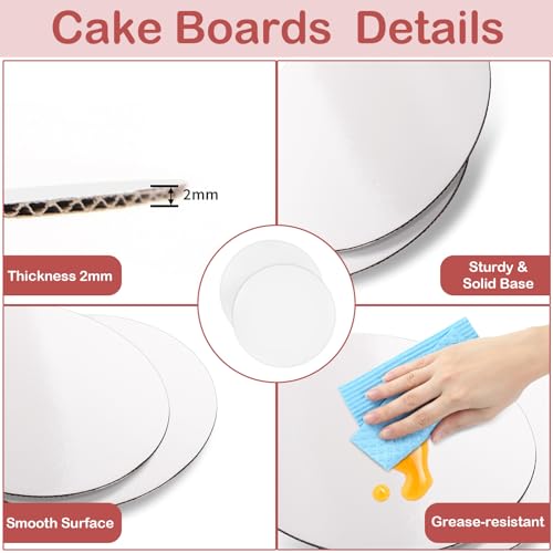 Svalor 12 in Cake Box with Board, Cake Carrier Holder Container