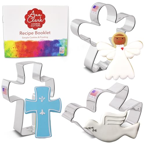 Ann Clark Religious Christmas Cookie Cutters Set of 3, Made in USA