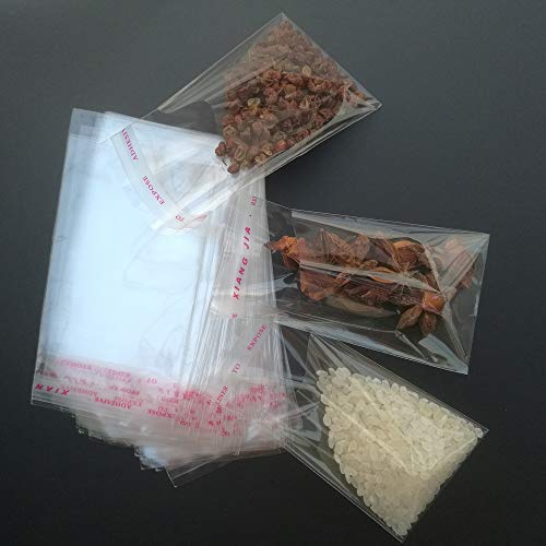 200pcs 2"x3" Clear Resealable Cellophane Bag Self Adhesive Seal - size: 2x3 Inch (Pack of 200)