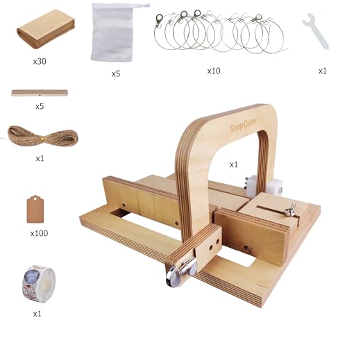 Wooden Soap Cutter for Handmade Soap Making Professional - color: Yello Wish