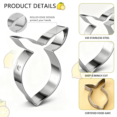 3 Piece Lemon Cookie Cutters- 3.77",3",2" Fruit Cookie Cutters Shapes - style: 3 pcs Lemon cookie cutter