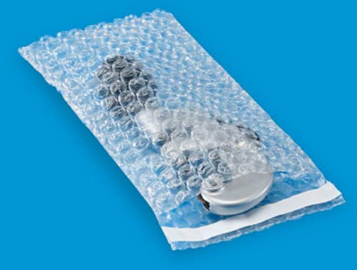 Bubble Out Bags 4 x 7.5” Inch Clear Lightweight 3/16” Bubble Cushioning Pouches Self-Sealing (Pack of 1,100) - color: FULL CASE, size: 4” x 7.5”