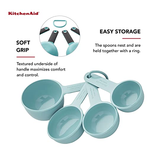 KitchenAid Measuring Cups, Set Of 4, Aqua Sky - color: Aqua Sky, size: Set Of 4