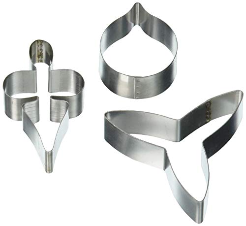 PME Stainless Steel Moth Orchid Petal Cutters, Set of 3