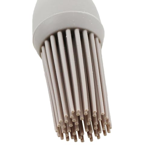 TAODAN 2PCS Gray Food Grade Silicone Oil/Pastry Brush Kitchen Gadgets 9.05x0.98inch Baking Supplies Suitable for Barbecues and Salads
