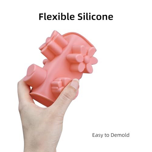Flower Chocolate Molds 3pcs Tulip Silicone Candy Molds For Ice Cube Resin Soap Cupcake Decoration - size: Tulip Flower