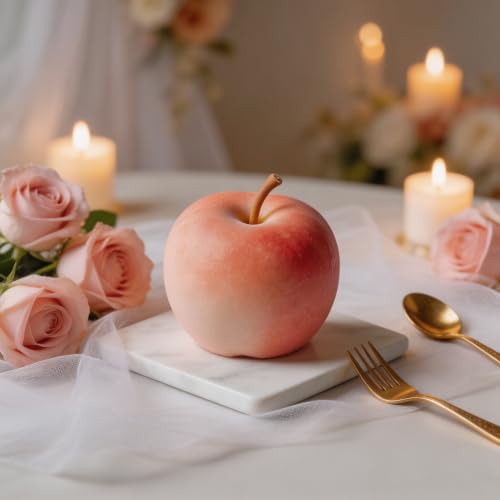 3D Apple Silicone Mold for Baking Mousse Cake, 8-Cavity - color: White (Apple)