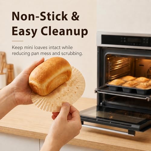 150 Pcs Mini Loaf Pan Liners Compatible with Wilton Mini Loaf Pan - color: Mini