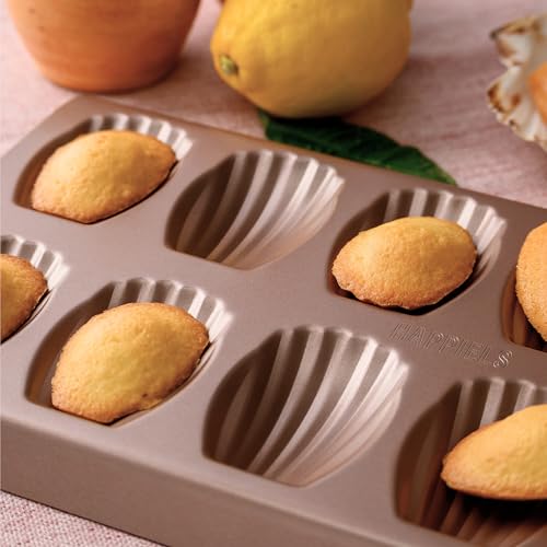 HAPPIELS 12 Well Madeleine Pan 2-Pack Nonstick, PFOA & BPA Free - style: Madeleine Pan 2-Pack