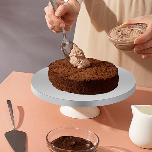 8In Silver Cake Drums,1/2" Thick Waterproof Boards for Home-Baked Desserts - color: Silver, size: 8inch/10pcs