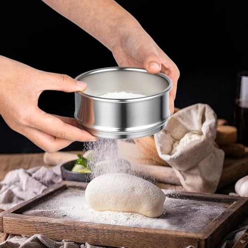 80 Mesh Lab Sieves 4" Diameter 304 Stainless Steel Wire Cloth Test Sieve for Industrial Laboratory Home - size: 80 mesh