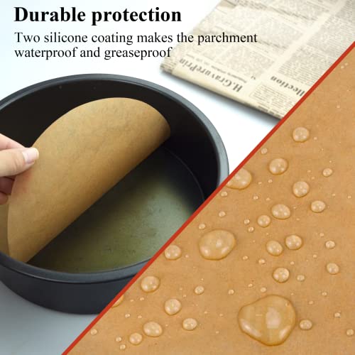 DISSKNIC 200PCS Unbleached Parchment Paper for Air Fryer Liners,9x13 Inch Precut Parchment Paper for Baking Sheet,Best Baking Supplies Baking Paper for Toaster Oven,Cookie sheet,Baking pan,Bread pan