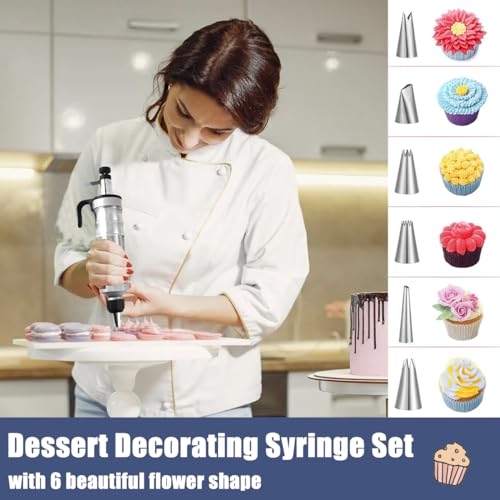 175PCS Icing Decoration Gun Set, Cake Decorating Kit with 48 Piping Tips, Baking Supplies, Icing Gun Kit, Frosting Piping Kit for Beginners, Cupcake, Baking kit, Cake Decorating Tool