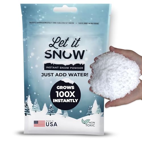 Instant Fake Snow for Slime Made in USA Safe & Easy Artificial Snow Powder
