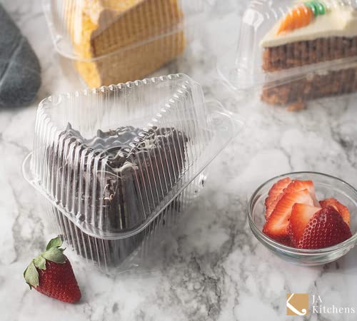 High-Dome Cake Slice Containers with Lids, 20-Pack
