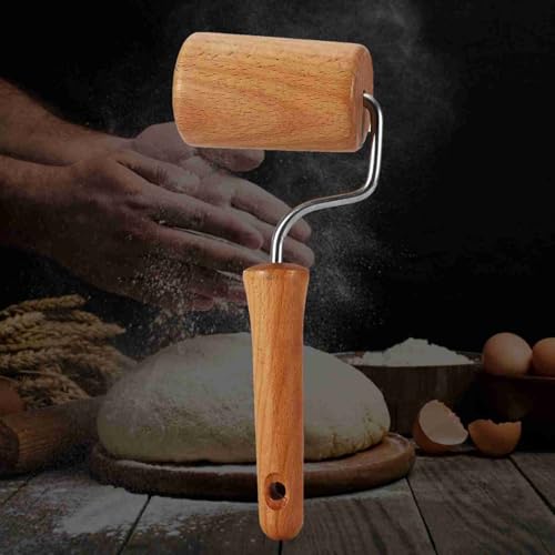 Small Rolling Pin, Pizza Dough Roller, Non Stick Wood Pastry Roller, Kitchen Wooden Rolling Pins for Baking Cooking Cookie Bread Tortilla Dumpling Fondant Clay (Style 4) - size: Style 4