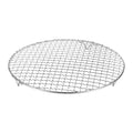 M METERXITY Cooling Rack, 11" Round Stainless Steel Baking Rack with 20mm Legs for BBQ/Cooking/Roasting/Grilling/Steaming/Drying, Wire Cooling Rack for Baking [Silver] - size: 11"