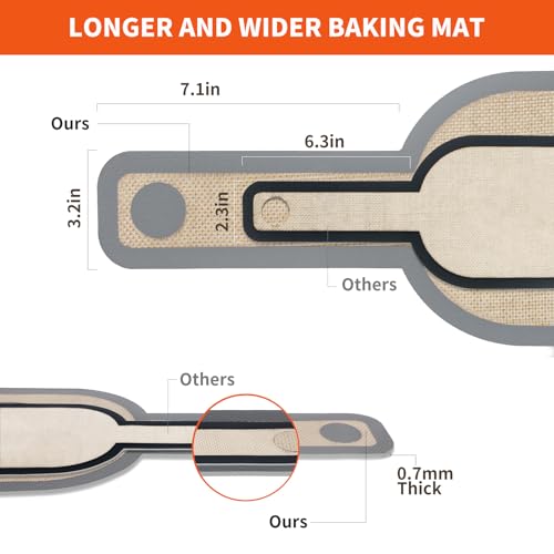 PLAPITATE Silicone Bread Sling Dutch Oven Liner, Non-Stick & Easy Clean Reusable Oval Silicone Baking Mat with Long Handles, Easy to Transfer Sourdough - 2 Gray Set - color: Gray Oval