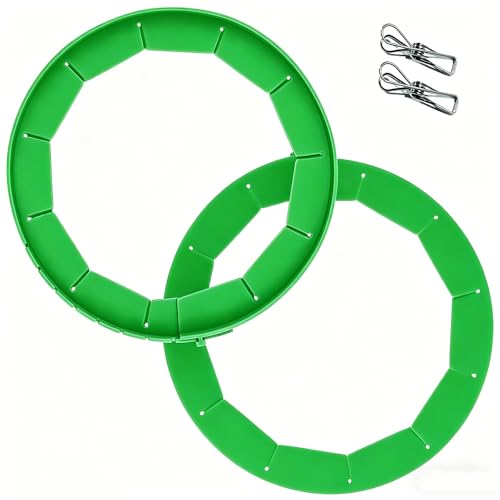 Easily Adjustable Silicone Pie Crust Protector, Fits8-11.5" Pie Crust - size: green