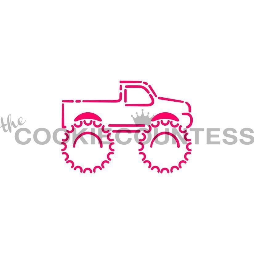The Cookie Countess Monster Truck PYO Stencil