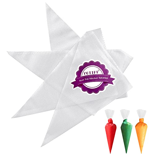 Thickened 100pcs/set Disposable Pastry Bag Icing Piping Bag Cake Cupcake Decorating Bags (16inch Thickened) - size: 100 Pack 16 Inch Thickened
