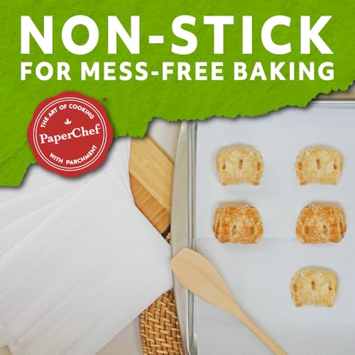 PaperChef Culinary Parchment Paper Sheets Precut Nonstick 35 Count 3 Pack