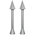 2 PCS Cake Decorating Stick Aluminum Alloy Pastry Cone Holder Silver Icing Flower Nail for Baking Decoration