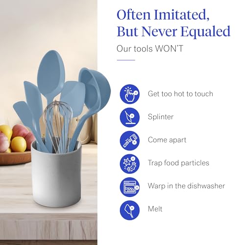 GIR: 10-Piece Silicone Ultimate Kitchen Utensils Set – Slate - color: Slate, size: 10 - Piece Set