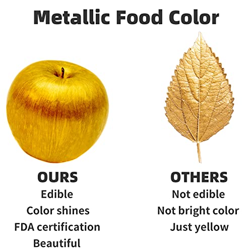 Food Coloring Metallic Color Paint 8 Colors