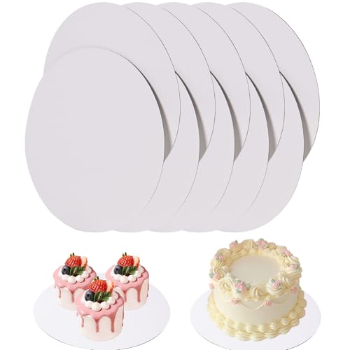 40 Pcs Cake Boards,White Cake Boards 12Inch Round,Food Grade Cardboard Cake Rounds,Disposable Cake Plates,12Inch Cake Board,Waterproof and Oil proof Cake Base Cake Tray Cake Pizza Circles - size: 12inch/40pcs