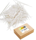 500 Count 6 INCH White Paper Lollipop Sticks,Cake Pop Sticks,Sucker Sticks for Cookies,Rainbow Candy,Chocolate,Cake Topper(Dia 4mm) - size: 6 Inch (Pack of 500)