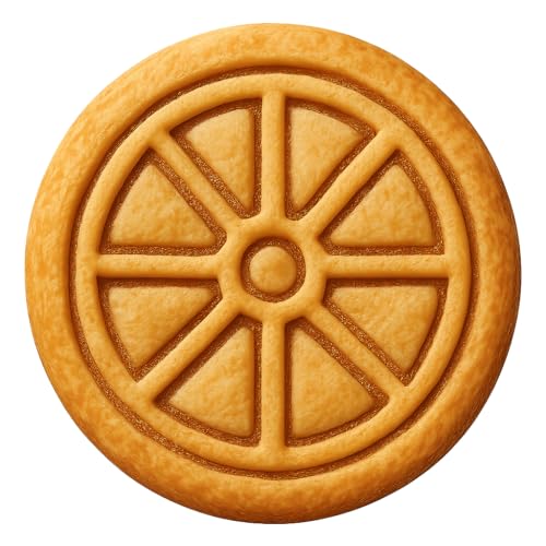 Stagecoach Wheel Cookie Cutter & Stamp, Fondant, Clay - 4x4"