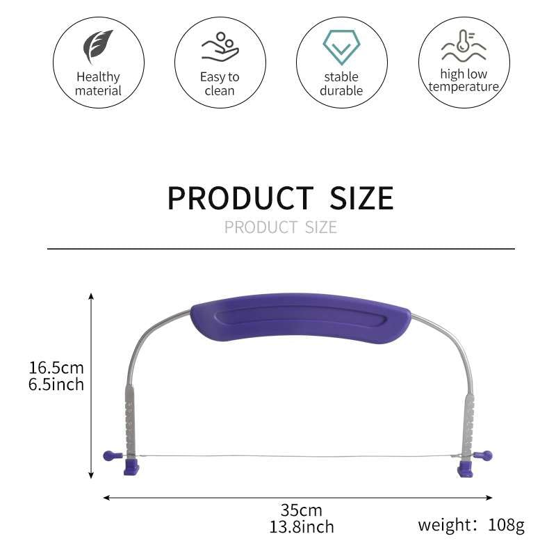 Adjustable Cake Leveler Cutter for Leveling Tops, Suitable for 10 Inch Cake, (purple Cake Leveler) - color: purple Cake Leveler