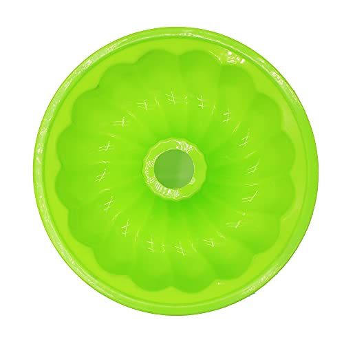 X-Haibei 8 Inch Fancy Round Donut Gelatin Jello Cake Chocolate Baking Silicone Mold