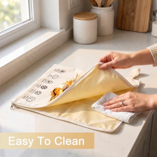 Beeswax Bread Bags for Sourdough 2 Pack, XL 13 x 17 Inch - color: Off White
