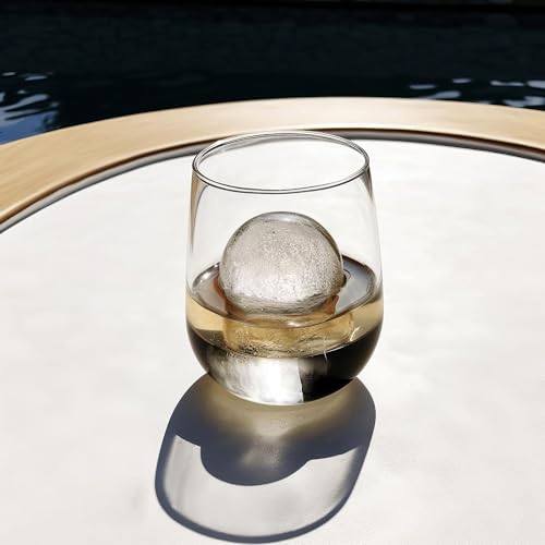 Silicone Ice Cube Trays, 2 Inch Square Ice Molds & Sphere Combo, BPA Free - color: Large 6+4 (Black)