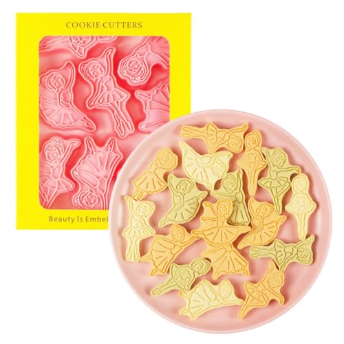 Ballet Cookie Cutters,Dance Cookie Stamps Set 6pcs (Ballet) - color: Ballet