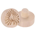 uxcell Cookie Stamp Wooden Cookie Cutter Baking Tools Heart-Shaped