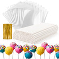 RAINFLOW 600 Pcs Cake Pop Sticks and Wrappers Kit for Candy and Parties