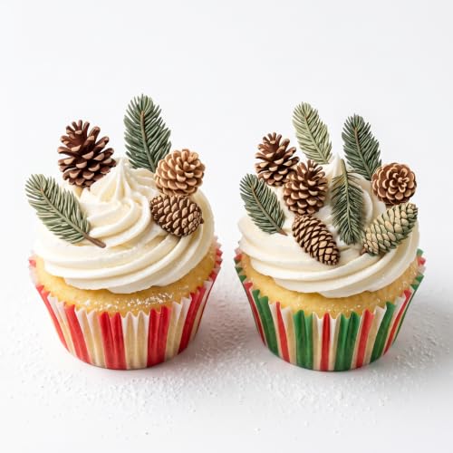 3D Pine Needles Branches Fondant Molds Pinecone Silicone Mold - color: Style N