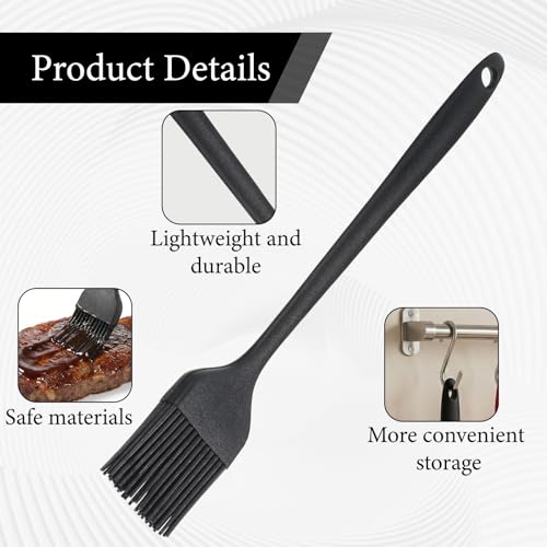 JJUNW 4PCS Silicone Pastry Brushes, Heat Resistant Oil Baking Brushes