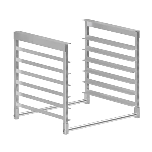 AmGood Table-Mounted Aluminum Bun Pan Rack for 30" Wide Work Tables - 6 Pan Capacity