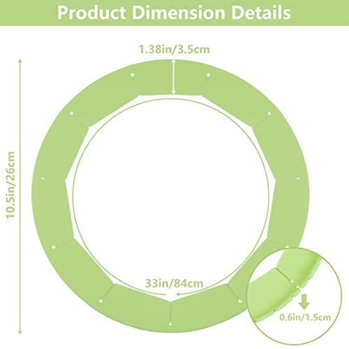 Heavy Duty Silicone Pie Crust Shield Edge Protector Fit 8-10.5 Inch Pie Pan - color: Green