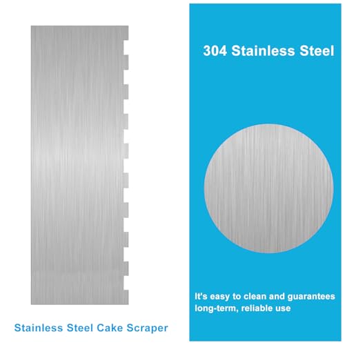 8.7 Inch Stainless Steel Cake Scraper - size: Style 1