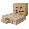 4x4 inch (43,200 sheets) Commercial Bulk Small Parchment Paper Squares - color: Brown, size: 4"x4" (10.2x10.2cm) - 43200 sheets